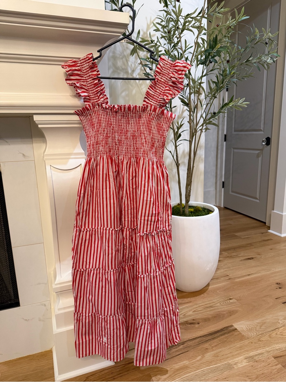 Hill House Red Striped Ellie Nap Dress - size large - Picture 2 of 3